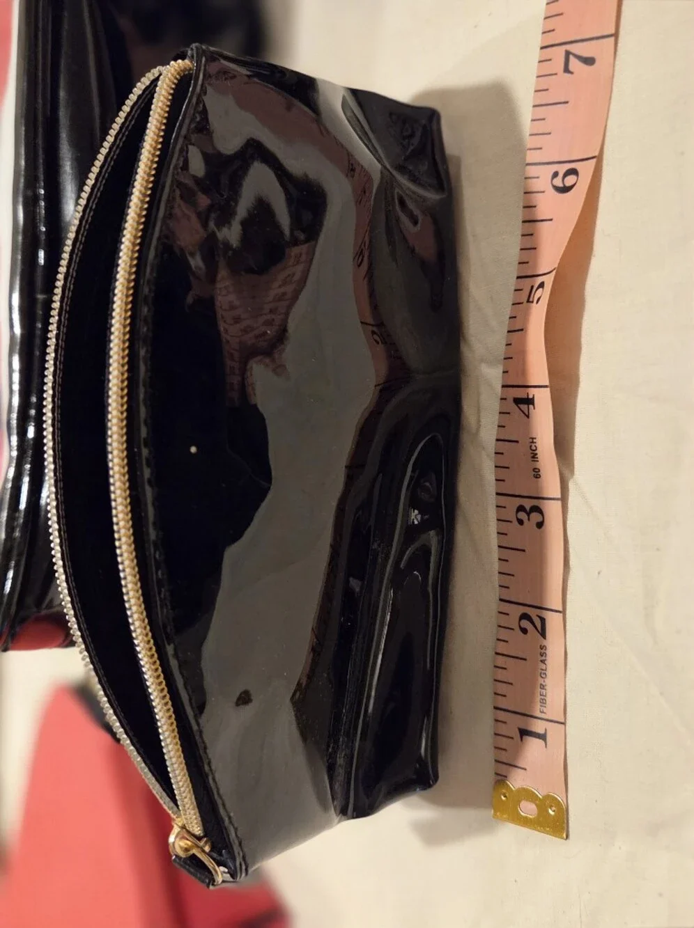 Macy's Lip-Print Stripe Cosmetic Bag Trio in Black, Pink & Coral